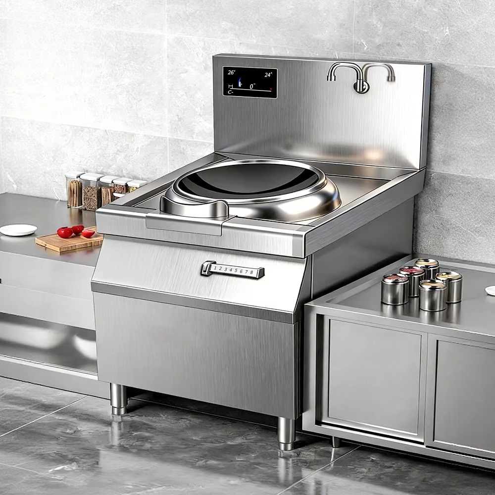 Commercial Kitchen Burner - เตาอินดักชั่นกำลังสูงสำหรับผัดอาหาร เตาไฟฟ้าเชิงพาณิชย์สำหรับผัดอาหาร อุปกรณ์ครัวอุตสาหกรรม