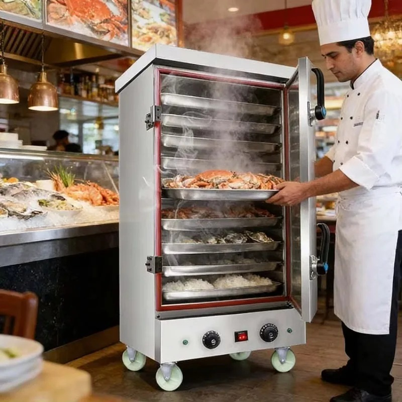 Commercial Kitchen Cooking - อุปกรณ์ครัวเชิงพาณิชย์ เครื่องนึ่งอาหารแก๊ส เครื่องนึ่งข้าวอุตสาหกรรม เครื่องนึ่งข้าวแบบม้วน สแตนเลส