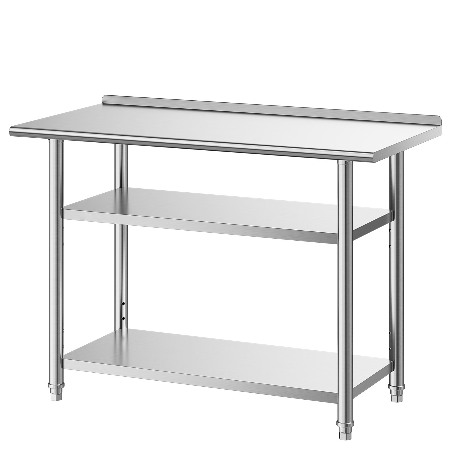 Commercial Kitchen Table - โต๊ะทำงานสแตนเลส SucceBuy ขนาด 24x48 นิ้ว พร้อมชั้นวาง