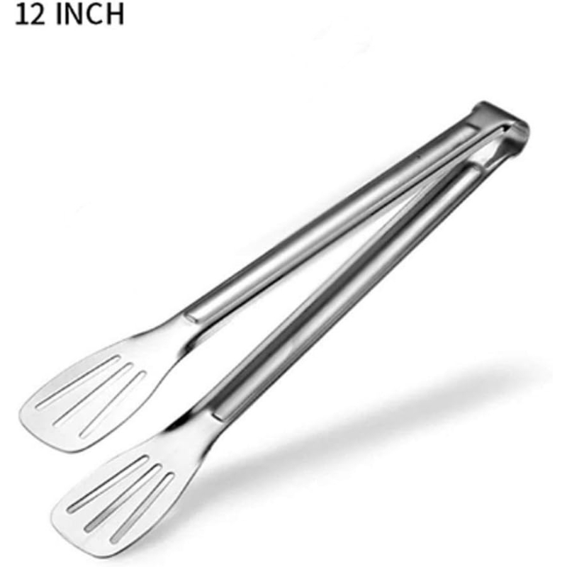Commercial Kitchen Cooking - ที่คีบอาหารสแตนเลส อุปกรณ์ครัว เครื่องมือทำอาหารบุฟเฟ่ต์ ทนความร้อน ใช้คีบขนมอบ บาร์บีคิว