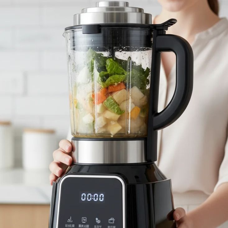 Commercial Blender Heavy Duty - เครื่องทำนมถั่วเหลืองอัตโนมัติขนาดกะทัดรัดสำหรับใช้ในครัวเรือน ไม่ต้องใช้ความร้อน เครื่องทำเครื่องดื่มเพื่อสุขภาพ