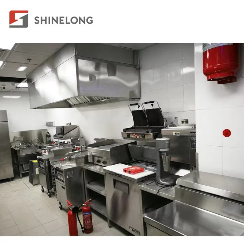 Commercial Kitchen Layout - อุปกรณ์ร้านอาหารฟาสต์ฟู้ด การออกแบบรูปแบบครัว ชุดอุปกรณ์ร้านอาหารฟาสต์ฟู้ดเชิงพาณิชย์ เบอร์เกอร์