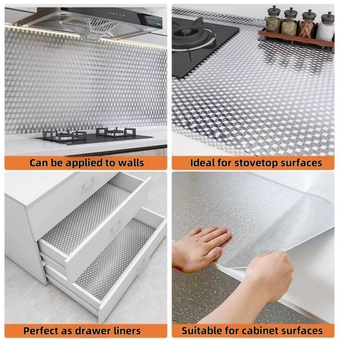 สติกเกอร์ติดเตาในครัวอลูมิเนีย - Commercial Kitchen Wall บทวิจารณ์และราคา