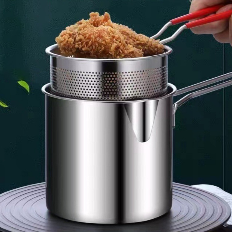 หม้อทอดสแตนเลส 304 พร้อมตะกร้า - Commercial Kitchen Cooking บทวิจารณ์และราคา