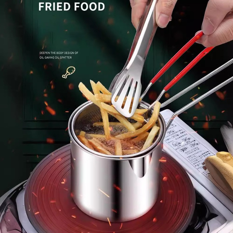 หม้อทอดสแตนเลส 304 พร้อมตะกร้า - Commercial Kitchen Cooking บทวิจารณ์และราคา