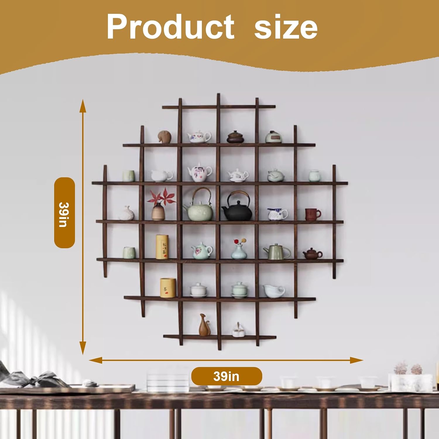 ที่วางถ้วยชาจีนไม้เนื้อแข็งติด - Commercial Kitchen Wall บทวิจารณ์และราคา