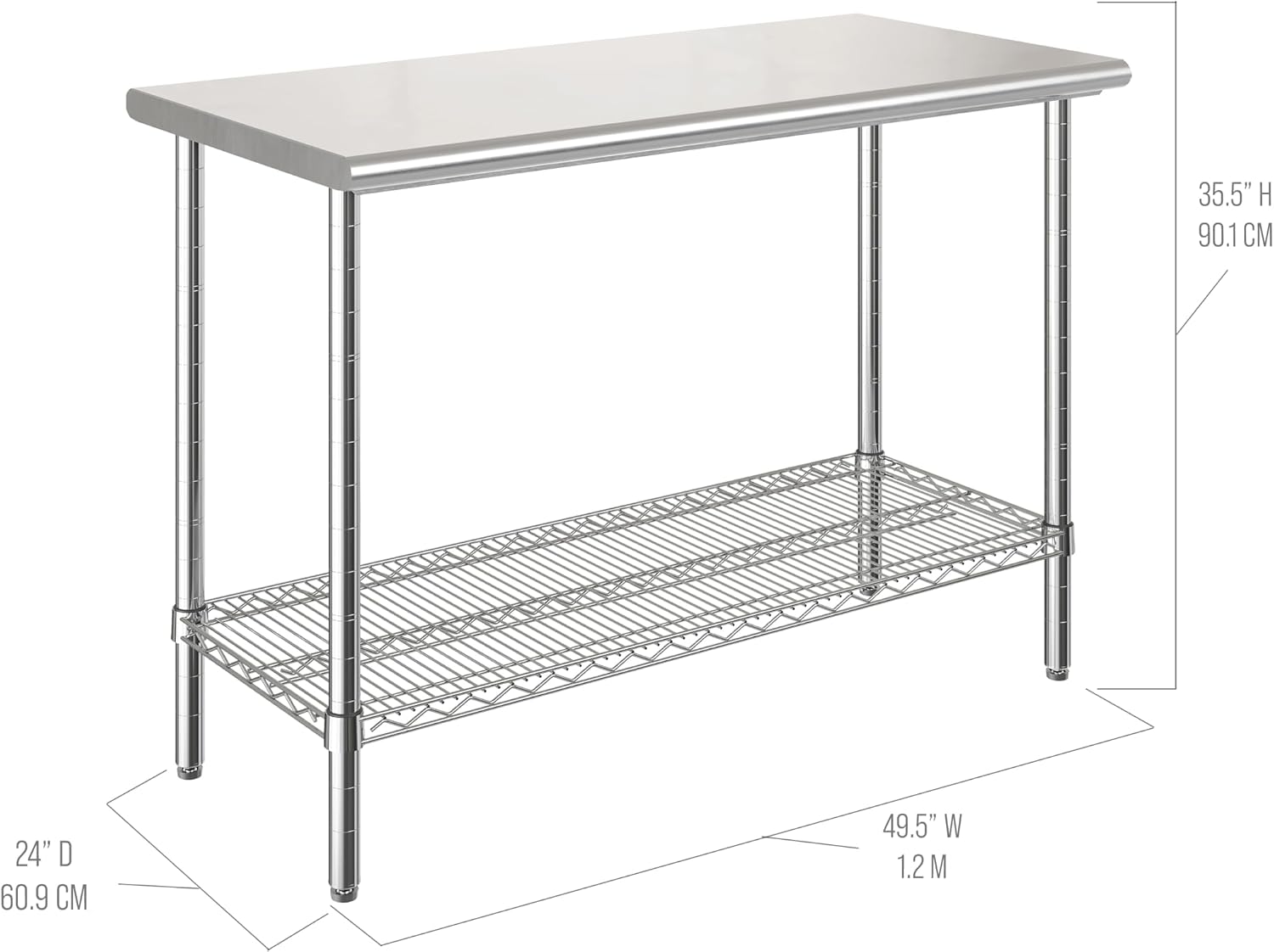 โต๊ะทำงานเชิงพาณิชย์แบบเกาะกลา - Commercial Kitchen Warehouse บทวิจารณ์และราคา