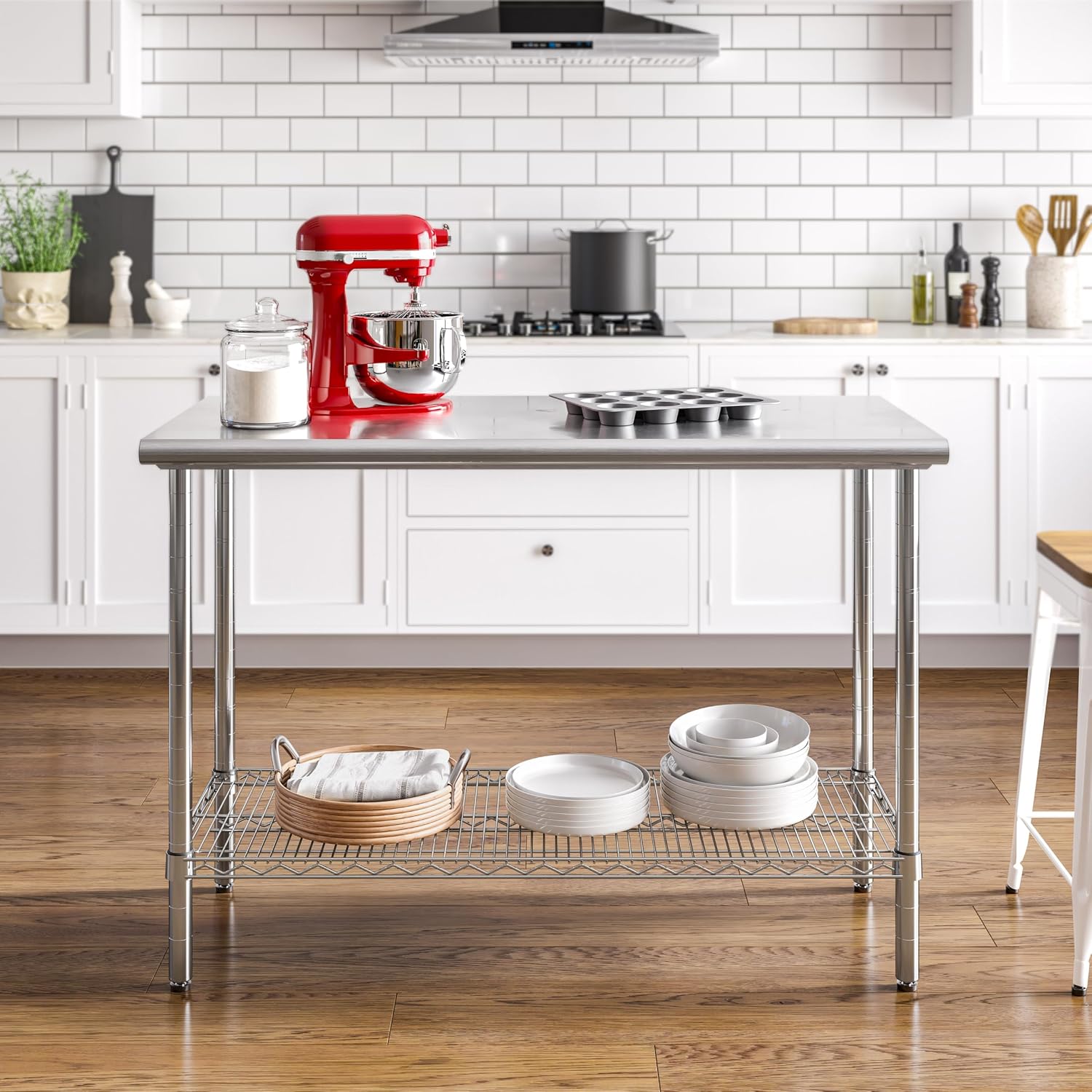 โต๊ะทำงานเชิงพาณิชย์แบบเกาะกลา - Commercial Kitchen Warehouse บทวิจารณ์และราคา
