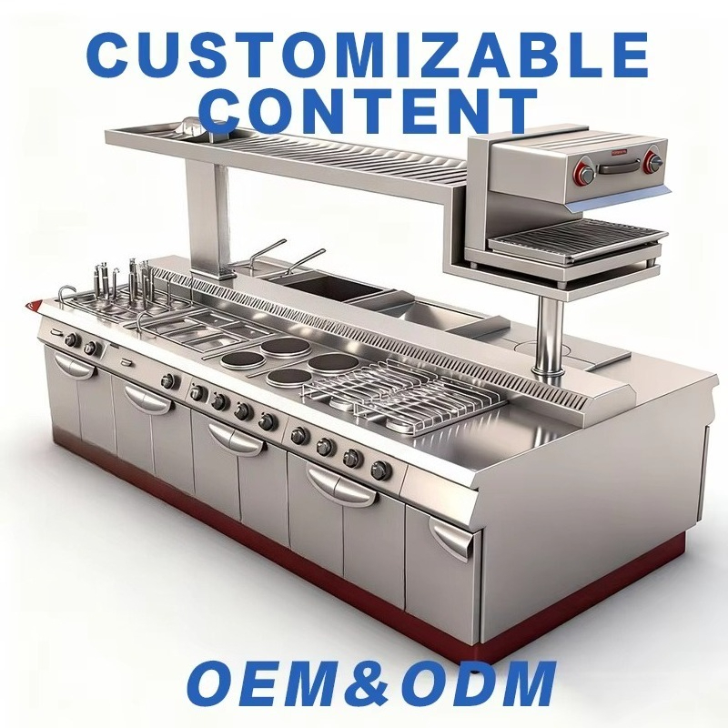 เตาปรุงอาหารแบบรวมสำหรับร้านอา - Commercial Kitchen Cooking บทวิจารณ์และราคา