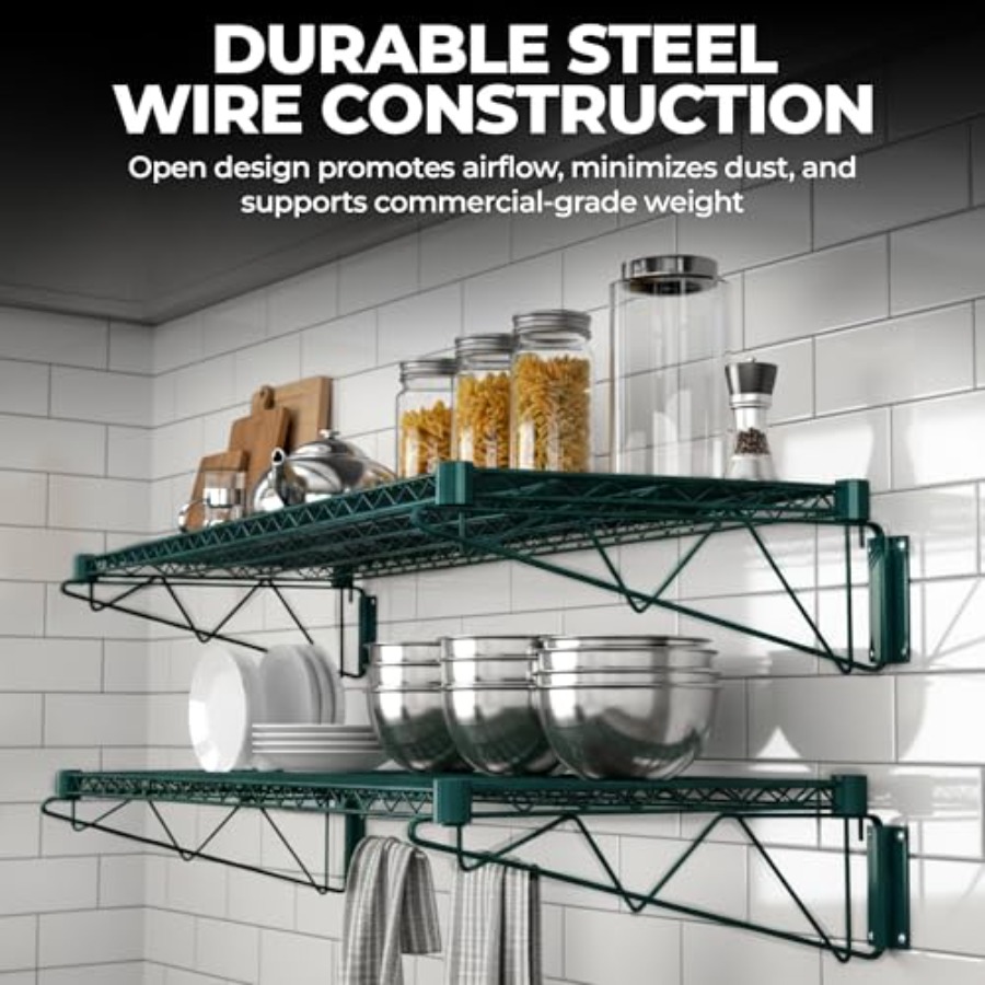 ชั้นวางของติดผนังเคลือบอีพ็อกซ - Commercial Kitchen Wall บทวิจารณ์และราคา