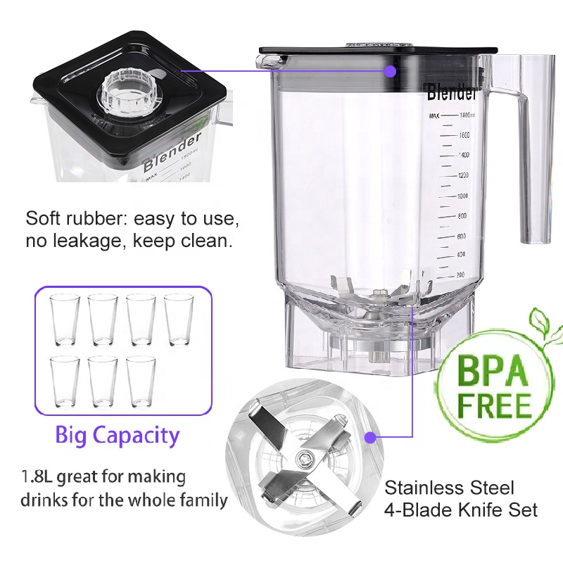 เครื่องปั่นน้ำผลไม้ความเร็วสูง - Commercial Blender Heavy Duty บทวิจารณ์และราคา
