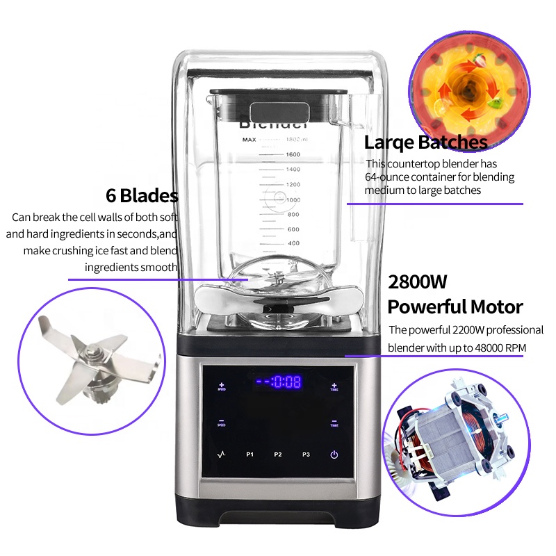 เครื่องปั่นน้ำผลไม้ความเร็วสูง - Commercial Blender Heavy Duty บทวิจารณ์และราคา
