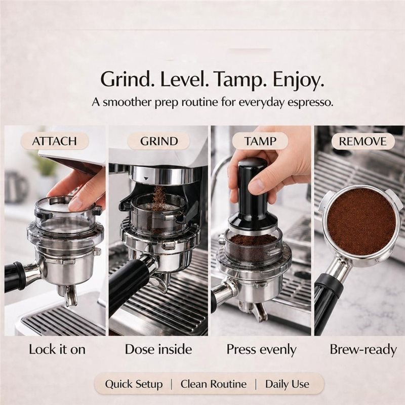 B51Cใหม่! กรวยจ่ายกาแฟ Twist-L - Breville Espresso Barista Touch บทวิจารณ์และราคา