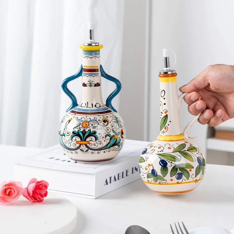 ขวดน้ำมันเซรามิก ขวดซอส ขวดเคร - Commercial Kitchen Cooking บทวิจารณ์และราคา