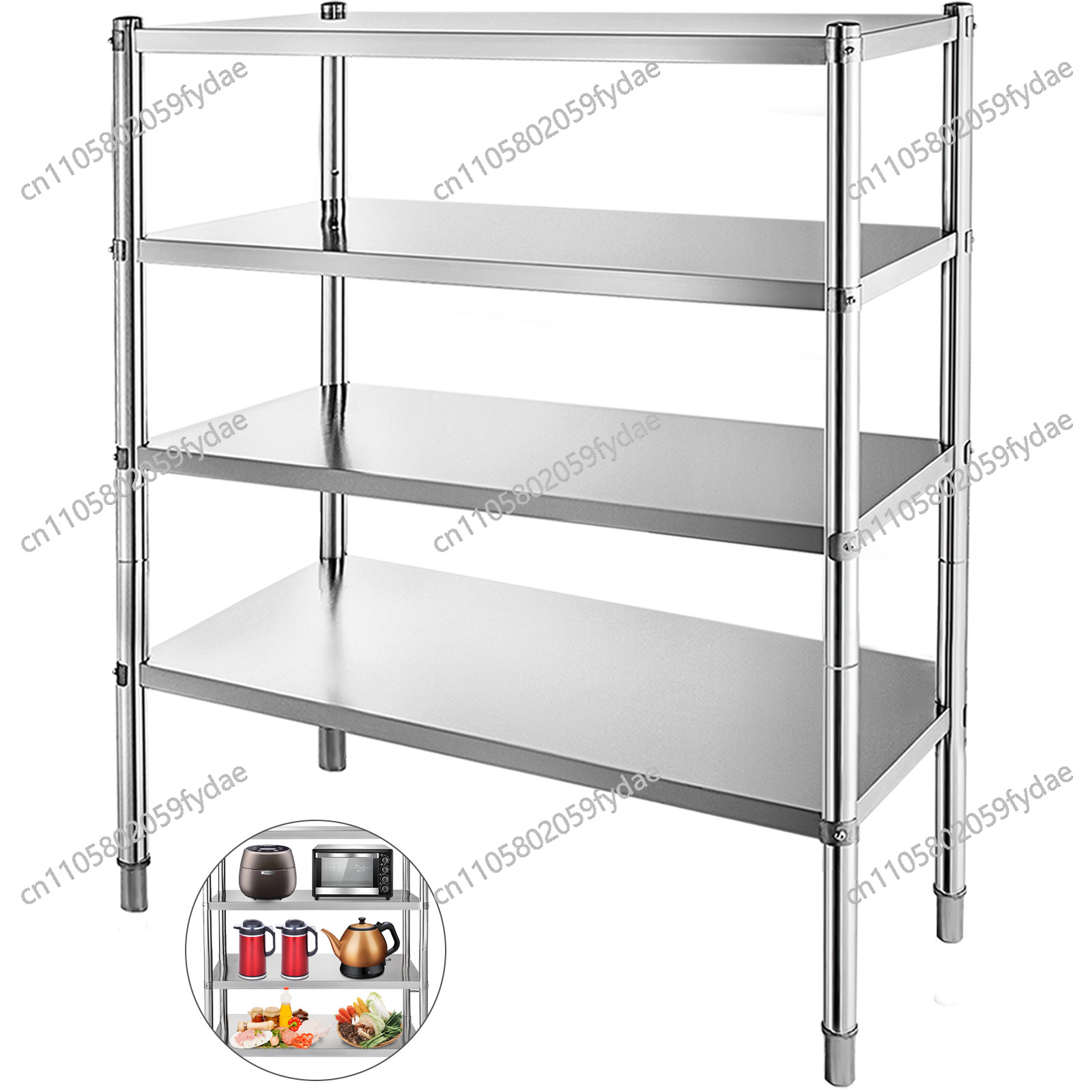 ชั้นวางของสแตนเลส 4 ชั้น สำหรั - Commercial Kitchen Warehouse บทวิจารณ์และราคา